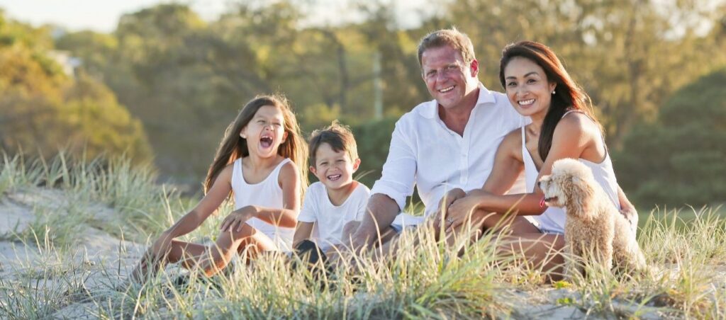 Family enjoying time together